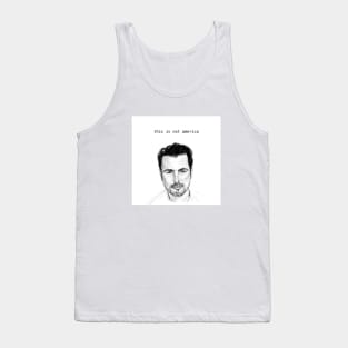 This Is Not America - Claes Bang (newspaper print) Tank Top